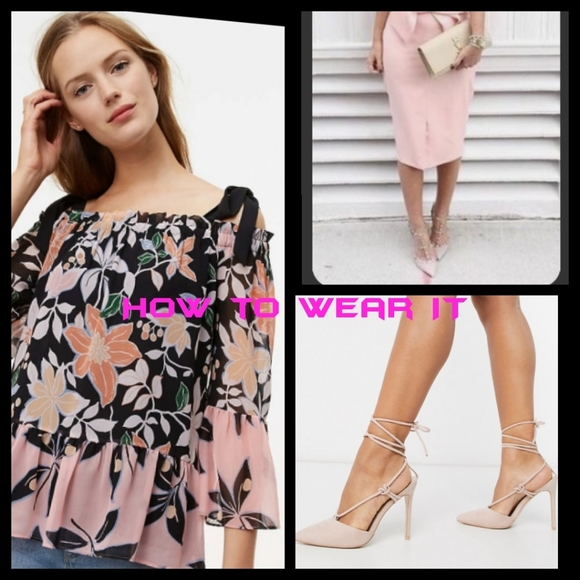 LOFT floral off shoulder blouse - Picture 7 of 9